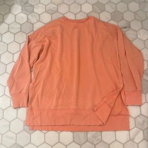 aerie coral crewneck sweatshirt